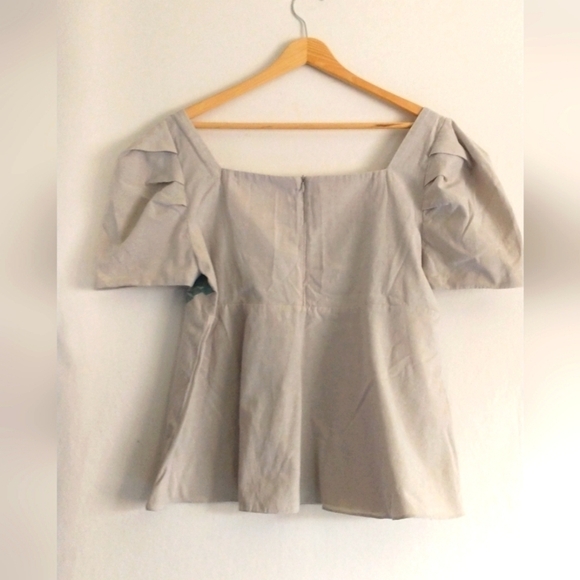 BAYO Cotton/Linen Boho Fairycore Cottagecore Tribal Pattern Blouse XXL - Picture 4 of 4